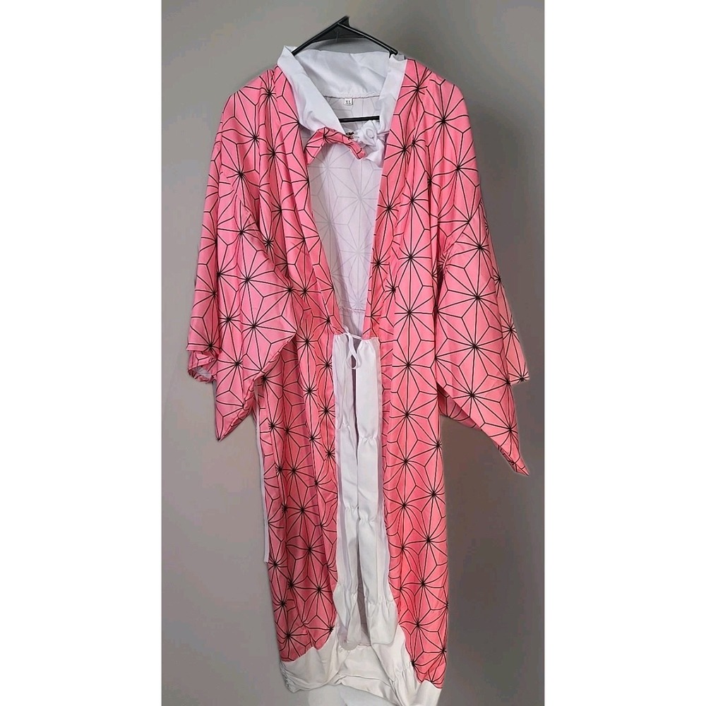 Demon Slayer Medium Nezuko Kamado Light Pink Kimono a hemp leaf pattern Anime XL